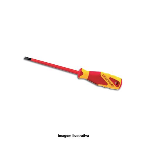 Chave de Fenda Simples VDE Isolada 1000V Cabeça 3x0,5mm Ref. VDE 2170 - 3 Gedore 091.890