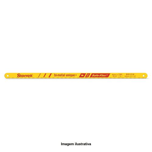 Lâmina de Serra Manual Safe-Flex Bi-Metal Unique 12'' 300mm 18 Dentes por Polegada Starrett BS1218