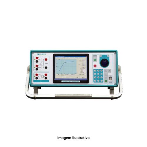 Analisador de Transformadores de Corrente (TC) e Potencial (TP) Relação de Transformação até 30.000:1, Tensão de Ensaio até 30 kV Megabras PCT200I