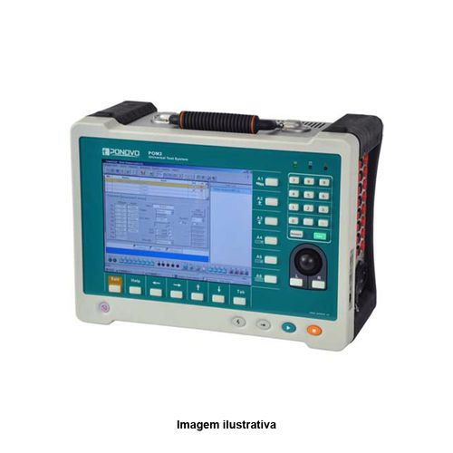 Caixa de Calibração de Relés Trifásica Modular Unidade de Teste 4 Canais de Tensão (até 300 V) e 3 Canais de Corrente (até 20 A) Megabras POM2-3243