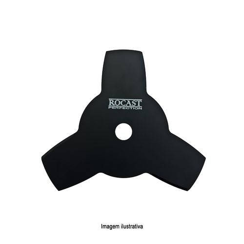 Lâmina para Roçadeiras 3 Facas 255mm Espessura 2mm Furo 25,4mm Rocast 305,0003