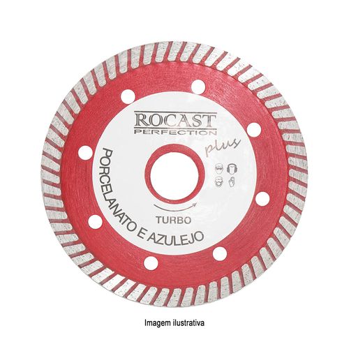 Disco Diamantado para Porcelanato Plus Turbo Extrafino Rocast 34,0015