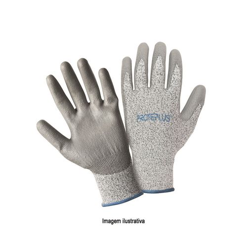 Luva de Fibra de Vidro e Polietileno com Banho de Poliuretano Anticorte Tamanho 10 Ref. PPM 16 Proteplus 358,0003