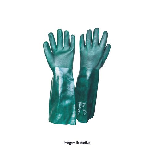 Luva de Malha de Algodão com Banho PVC Comprimento 45cm Ref. PPM 17 Proteplus 359,0002