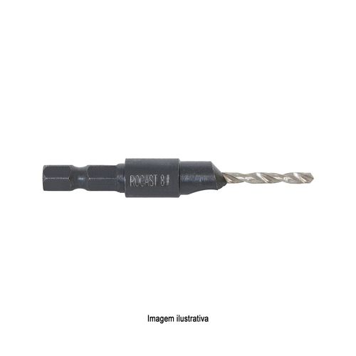 Broca Escareadora Nº 8 7/64” x 8,20mm Rocast 366,0002