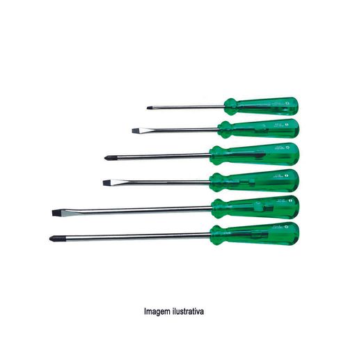Jogo de Chave de Fenda e Philips 6 Peças Noll 398,0002