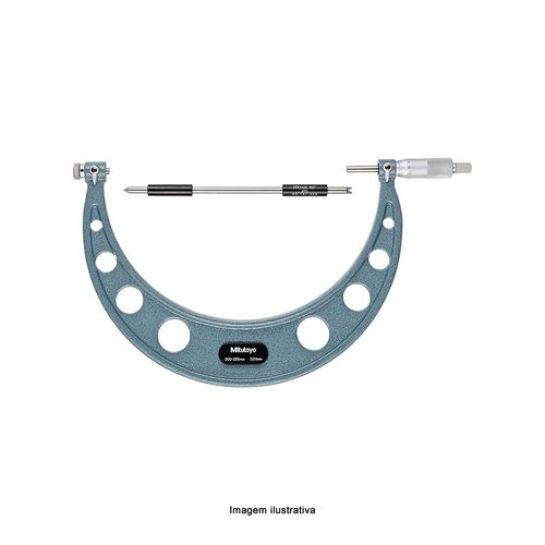 Micrômetro Externo Analógico 200 - 225mm x ±6um para Medição de Roscas Mitutoyo 126-133