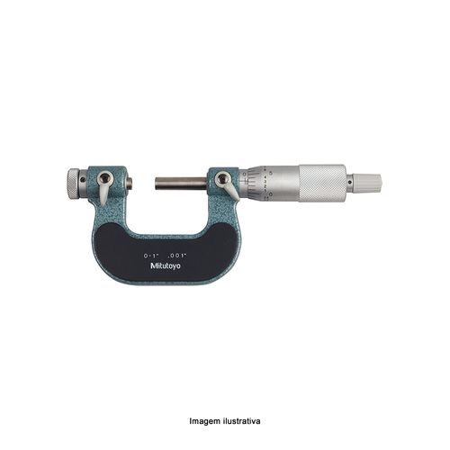 Micrômetro Externo Analógico 0 - 1" x ±.0002" para Medição de Roscas Mitutoyo 126-137