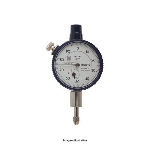 Relógio Comparador .25'' (.1'') x .001'' Escala 0-100 com Orelha Mitutoyo 1410S