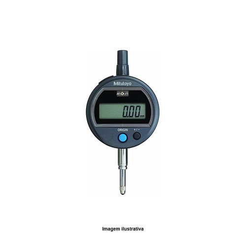 Relógio Comparador Digital ABSOLUTE Solar ID-SS 12,7mm x 0,01mm Tampa Lisa Mitutoyo 543-505B