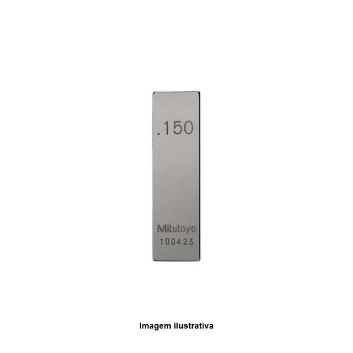 Bloco Padrão 10" Classe 1 Aço Mitutoyo 611222-541
