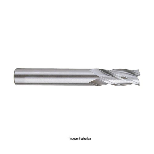 Fresa de Topo Reto Curta Múltiplos Cortes HSS com Cobalto 802/1 EMS DIN 844 Ø 14mm OSG 15680