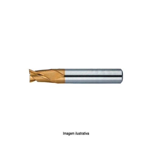 Fresa de Topo Reto 2 Cortes Curta 801/1 HSS com Cobalto EDS DIN 327-B Ø 10.5mm OSG TIN (Titânio) 3159