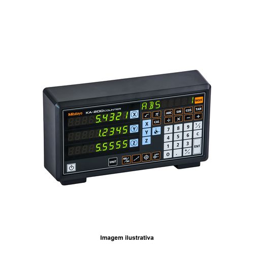 Contador Digital para 2 ou 3 Eixos Resolução Selecionável Mostrador 9 dígitos 7 segmentos Mitutoyo 174-185A