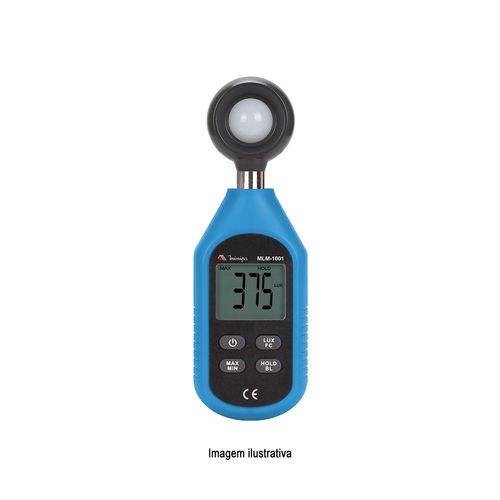 Luxímetro Digital 0 a 199,999LUX Resolução 1 a 10Lux Minipa MLM-1001