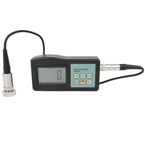 Medidor de Vibração Digital velocidade, aceleração, deslocamento, RPM e frequência LCD Novotest.br VM-6360