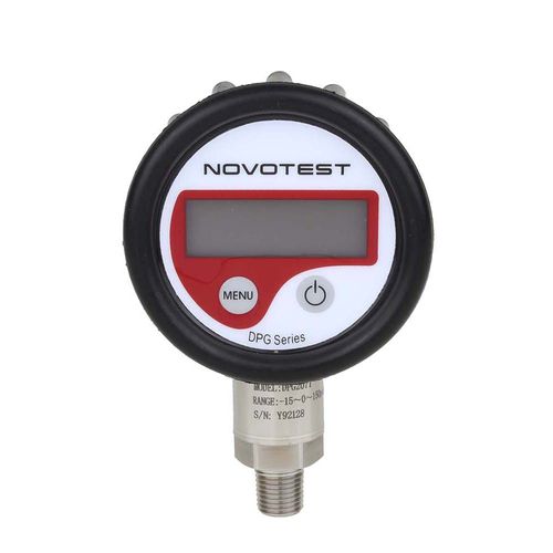 Manômetro digital 4½ dígitos 1% fe mostrador ø63 mm rosca de 1/4'' NPT 10 Kgf/cm² IP 60 Novotest.br DPG207