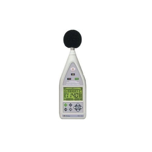 Decibelímetro LCD 3 ½ resol 0,1 dB medida 30 a 130 dB freq 20 Hz a 8 kHz Data Logger fone eletreto 1/2'’ Prec(94 dB/1 kHz) ±1,4 dB Minipa MSL-1360