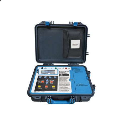 Megômetro 15 KV de alta tensão display LCD 2 linhas tensão teste DC 1000 V a 15 kV memória 200 dados precisão básica 5% CAT IV 600 V Minipa MI-2715