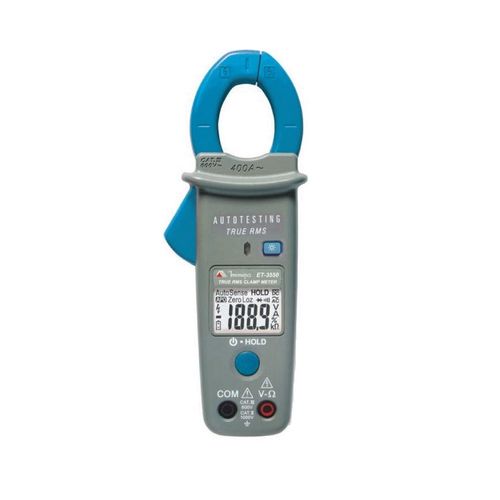 Alicate industrial display LCD True RMS CAT III 600 V precisão 0,3% Minipa ET-3550