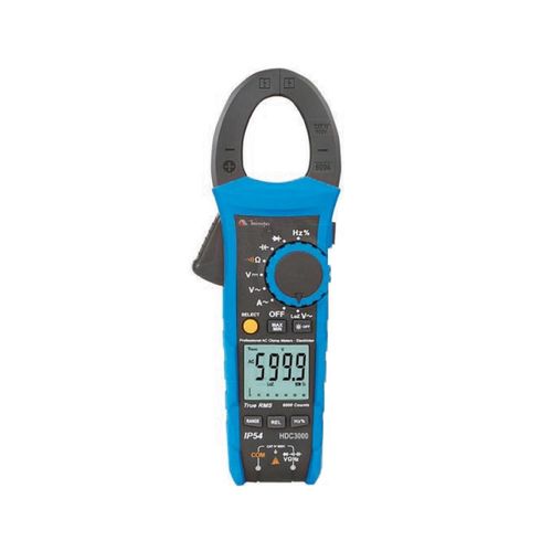 Alicate digital display 3 5/6 precisão 1,8% proteção IP54 impedância (LoZ) 600 V/300 kO Duty Cycle: 0,1% a 99,9% Minipa HDC3000