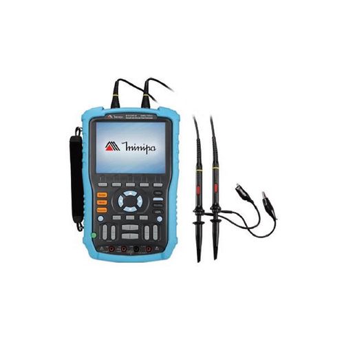 Osciloscópio portátil 2 canais precisão vertical ±3% máx tensão/ impe 300 V/1 MO precisão 1% CAT III 300 V Minipa ISO-SCOPE 100