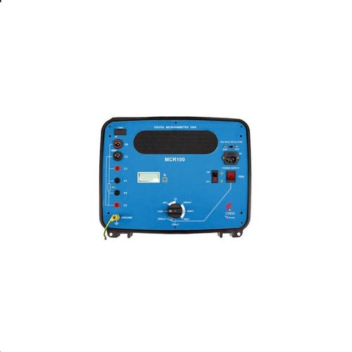 Miliohmímetro microohmímetro display 3 1/2 dígitos precisão ±0,25% 3,8V DC 2000 µO e 200 µO 2.1 V DC demais faixas Minipa MCR-100