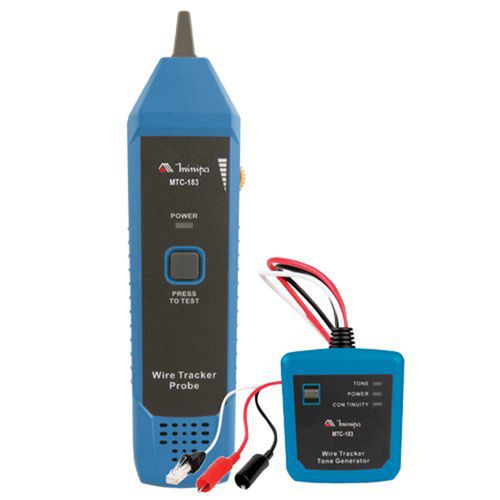Identificador de Cabos Potência de Saída 10mW (600O) Modo Continuidade 8V DC Freq Alternado 1,25kHz/1,4kHz Warble 6Hz Minipa MTC-183
