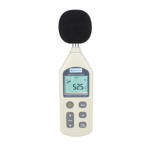 Decibelímetro digital 30-130 dB atende normas LIEC 651 Type 2 e ANSI 1.4 Type 2 Novotest.br SL811