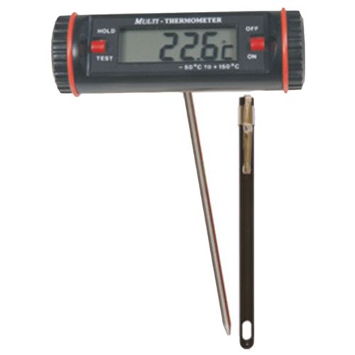 Termômetro dig espeto capa prot 50-150°C res 1°C Precisão ±1°C/°F haste 125 mm INCOTERM 6030.08.1.00