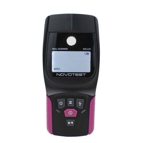 Scanner de parede para detecção de metal, PVC, madeira e cabos AC Novotest.br WS120