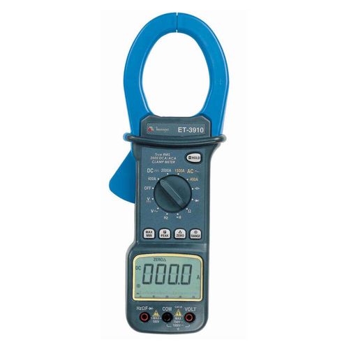 Alicate amperímetro digital LCD 3 ¾ dígitos-4000 contagens tensão AC/DC corrente AC/ DC Duty Cycle True RMS AC Minipa ET-3910