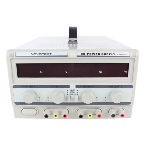 Fonte de alimentação digital dupla com display de Led 30 V, 5 A Novotest.br 3005-3D