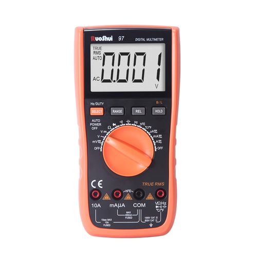 Multímetro digital display 3999 RMS resistência capacitância freq temperatura Victor-Ruoshui 97