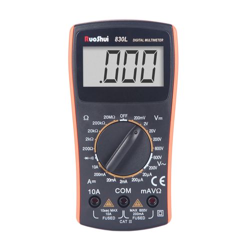 Multímetro digital tensão AC DC resistência máx. display 1999 CAT III Victor-Ruoshui 830L