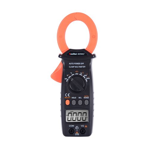 Alicate amperímetro digital AC DC display 3999 resistências capacitância freq. data holding CAT II 600V Victor-Ruoshui 6056C+