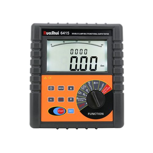Terrômetro braçadeira f68 mm grampo duplo 4 polos AC 20mA máx. CA 40V máx. AC 3700 V RS232 Software Data Hold Data Storage Victor-Ruoshui 6415
