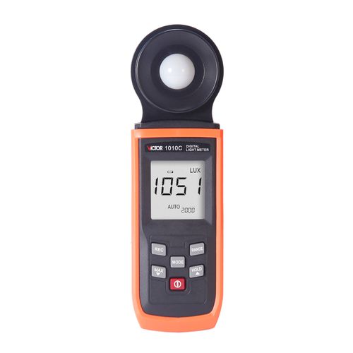 Luxímetro digital faixas 200/2000/20,000/200,000lux 0.1LUX/0.01FC precisão +3% +10 luxes Victor-Ruishui 1010C