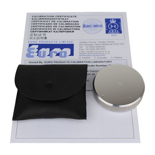 Bloco padrão de dureza faixa 140 HB penetrador de esfera ø 2,5 cargas 187,5 com certificado ISO/IEC 17025:2017 UKAS EURO-INGLAND 140HB