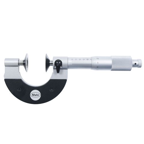 Micrômetro Externo 50-75mm x 0,01mm com Pontas do tipo Disco para Dentes de Engrenagens Ref. MICROMAR 40 SM Mahr 4134602