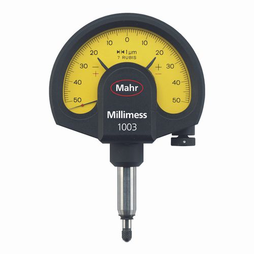 Relógio Comparador Analógico Faixa de Medição -50um a 50um x 1um Força de Medição 1N Ref. MILLIMESS 1003 Mahr 4334000