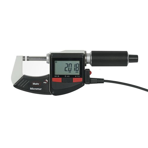 Micrômetro digital 40 EWR IP 65 sistema métrico/inglês função reference Curso 100-125x0,001 mm com saída de dados estojo e bateria Mahr 4157004