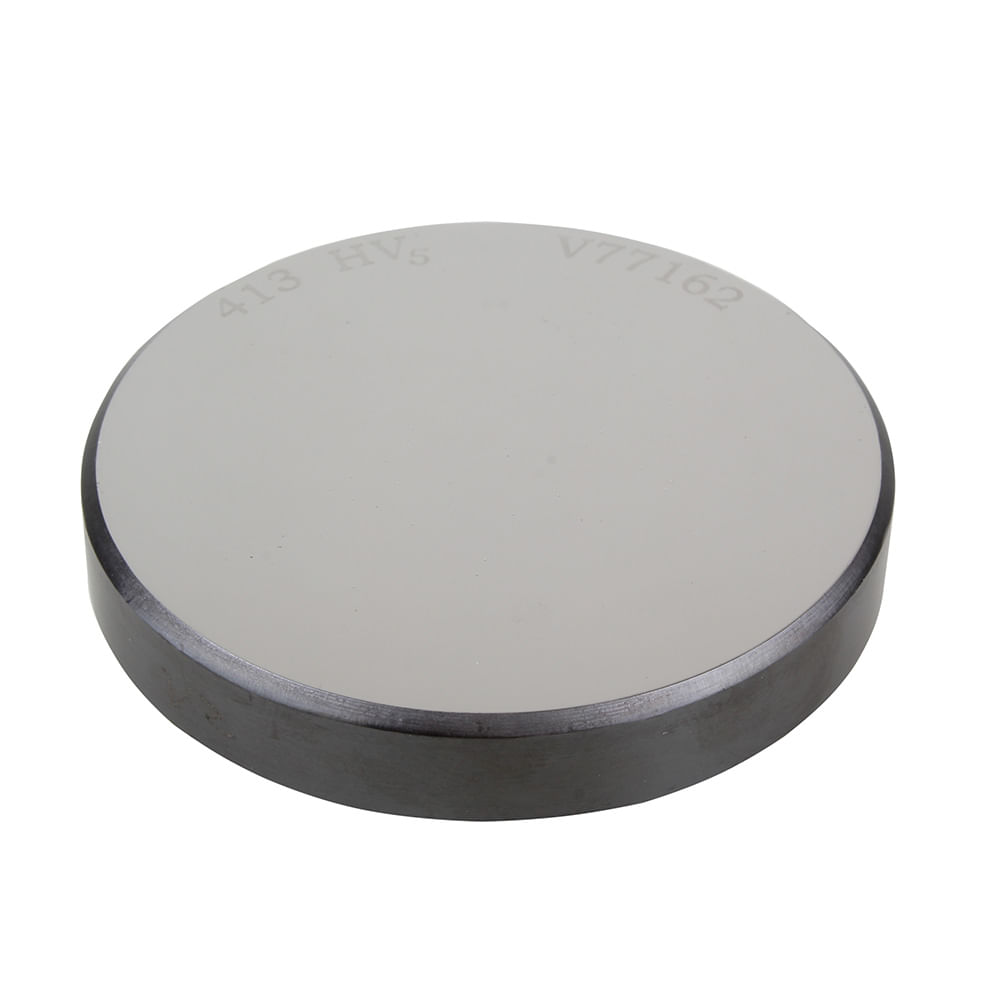 Bloco padrão de dureza Vickers faixa 800 ± 50 HV com certificado RBL 17025 Inmetro Novotest.br TB-HV-800-HV5