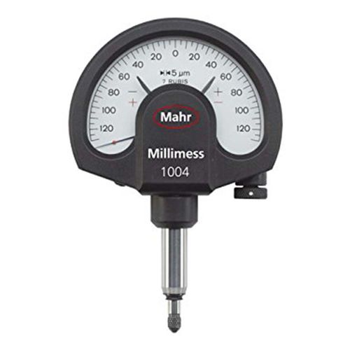 Relógio comparador Millimess 1004 modelo padrão incluso estojo e relatório de teste com resolução de 5 µm Mahr 4333000