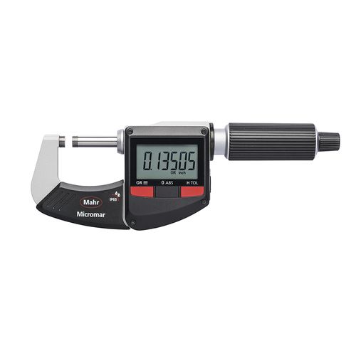 Micrômetro digital 40 EWR IP 65 sistema métrico/inglês função reference Curso 75-100x0,001 mm com saída de dados estojo e bateria Mahr 4157003