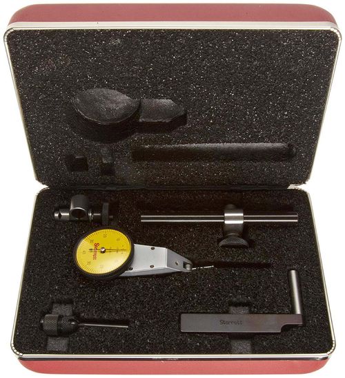 Relógio apalpador com Diâmetro de discagem grande de 1-3 / 8 "(35 mm) 0.8x0.01’’ com acessórios Starrett 811-MCZ