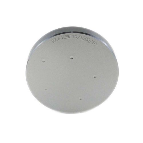 Bloco padrão de dureza Brinell faixa HB 100 ±50 HB carga 1000 Kgf com certificado RBL 17025 inmetro Novotest.br 100HBW-10/1000