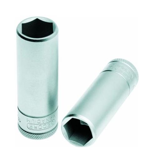 Soquete sextavado longo encaixe 1/2" ref. 19 l - 18 mm Gedore 067,677