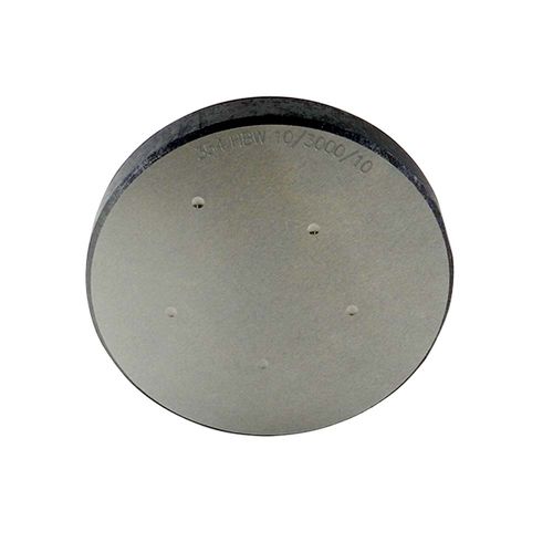 Bloco padrão de dureza Brinell faixa HB 200 ±50 HB esfera 10 mm carga 3000 Kgf Novotest.br SC200HBW-3000