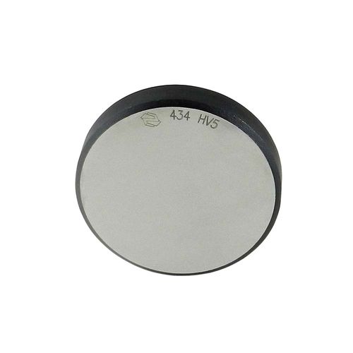 Bloco padrão de dureza faixa de 60 HRC Novotest.br SCHRC60